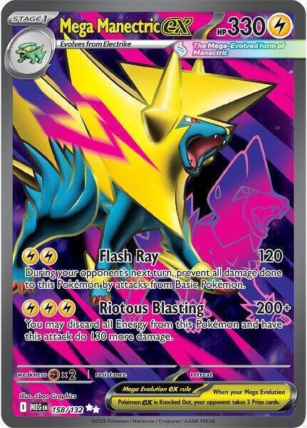 Mega Manectric ex (158/132) [Mega Evolutions: Base Set] - for just $0.85! 