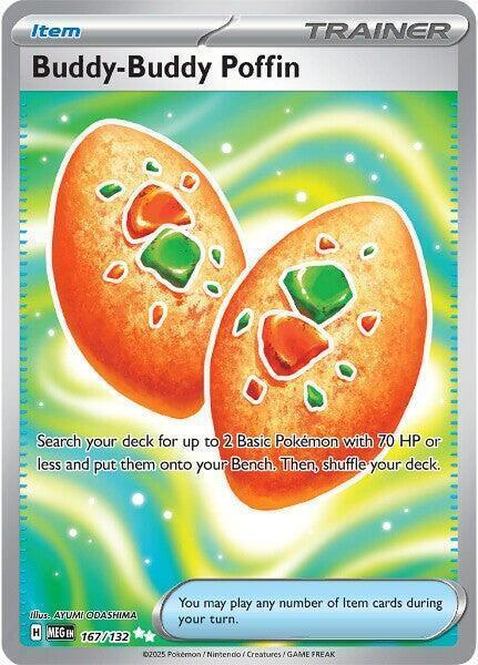 Buddy-Buddy Poffin (167/132) [Mega Evolutions: Base Set] - for just $2.35! 