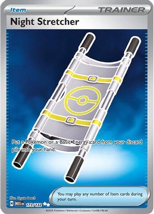 Night Stretcher 173 - ME01 Mega Evolution Holofoil - for just $2.94! 
