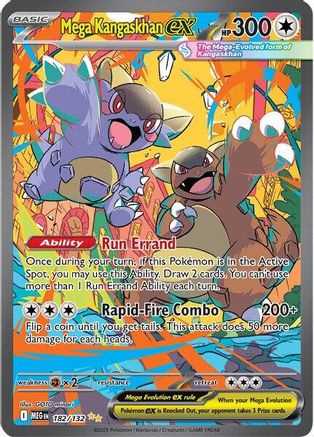 Mega Kangaskhan ex 182/132 - ME01 Mega Evolution Holofoil - for just $20! 