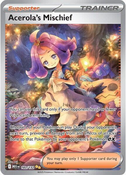 Acerola's Mischief (183/132) [Mega Evolutions: Base Set] - for just $14.60! 