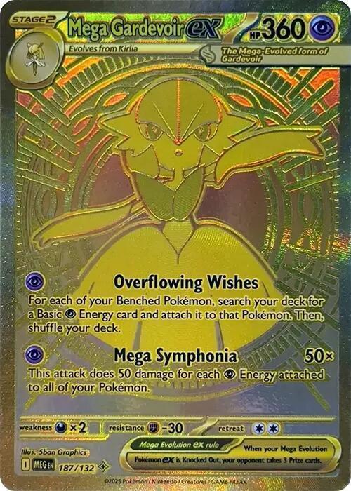 Mega Gardevoir ex (187/132) [Mega Evolutions: Base Set] - for just $93.70! 