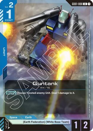 Guntank (Championship Participation Pack 01) (GD01-008) - Gundam Promotional Cards Holofoil - for just $19.96! 