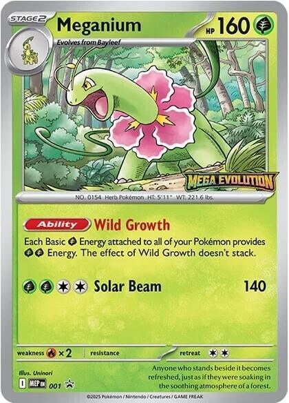 Meganium (001) [Mega Evolutions Promo] - for just $11.10! 