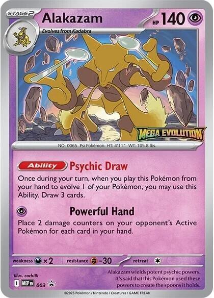 Alakazam (003) [Mega Evolutions Promo] - for just $9.50! 