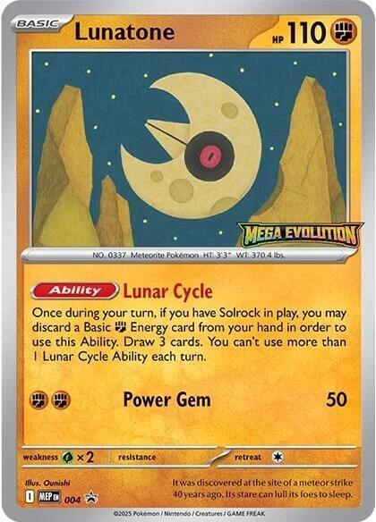 Lunatone (004) [Mega Evolutions Promo] - for just $7.90! 