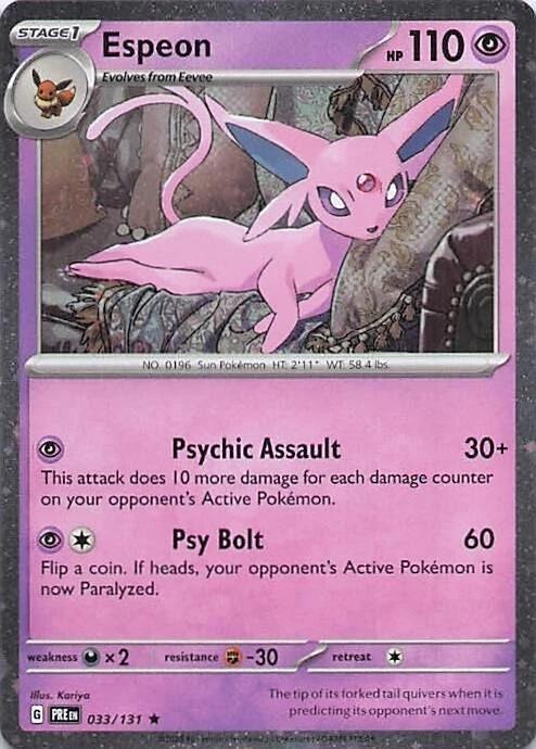 Espeon (033/131) (Cosmos Holo) [Miscellaneous Cards] - for just $2.15! 