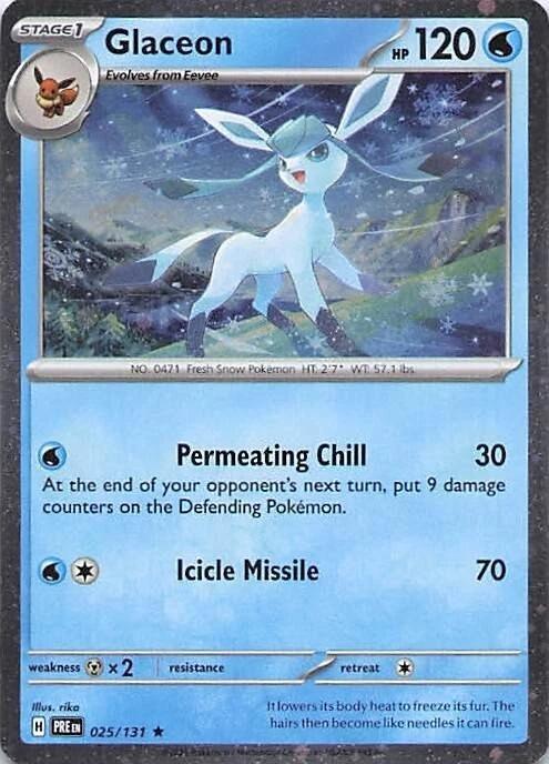 Glaceon (025/131) (Cosmos Holo) [Miscellaneous Cards] - for just $0.70! 