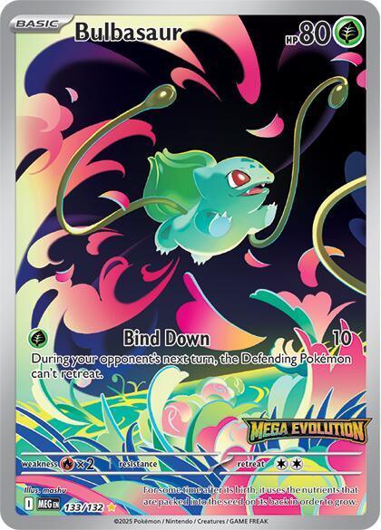 Bulbasaur (133/132) (Mega Evolution Stamped) [Mega Evolutions: Base Set] - for just $10.15! 