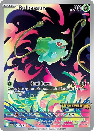 Bulbasaur (Mega Evolution) 133/132 - ME01 Mega Evolution Holofoil - for just $6.88! 