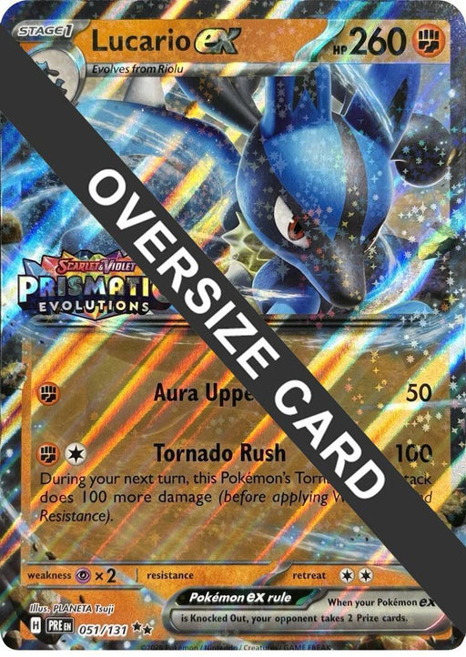 Lucario ex (051/131) (Prismatic Evolutions Stamp) [Scarlet & Violet: Prismatic Evolutions] - for just $0.55! 