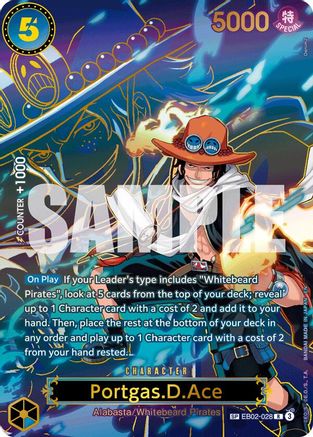 Portgas.D.Ace - EB02-028 (SP) (EB02-028) - Carrying On His Will Foil - for just $65.17! 