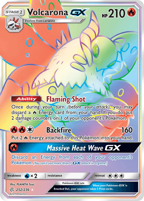 Volcarona GX (252/236) [Sun & Moon: Cosmic Eclipse] - for just $8! 