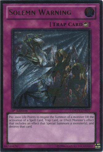 Solemn Warning [DREV-EN077] Ultimate Rare - for just $24.30! 