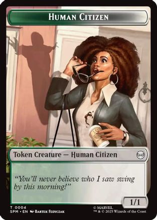 Human Citizen // Treasure Double-Sided Token (SPM-4 // 7) - Marvel's Spider-Man Foil - for just $0.04! 