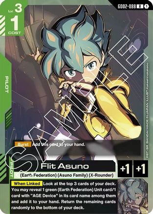 Flit Asuno (GD02-088) - Dual Impact Holofoil - for just $0.08! 