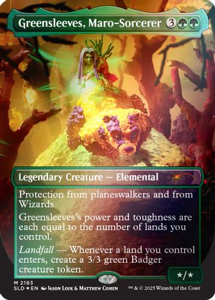Greensleeves, Maro-Sorcerer (Rainbow Foil) (SLD-2193) - Secret Lair Drop Series Foil - for just $3.42! 