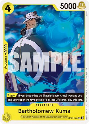 Bartholomew Kuma (Tournament Pack 2025 Vol. 4) (OP09-108) - One Piece Promotion Cards - for just $0.15! 