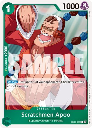 Scratchmen Apoo - EB01-015 (Reprint) (EB01-015) - Premium Booster -The Best- Vol. 2 - for just $0.23! 