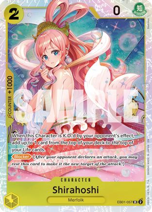 Shirahoshi (Reprint) (EB01-057) - Premium Booster -The Best- Vol. 2 Foil - for just $0.23! 