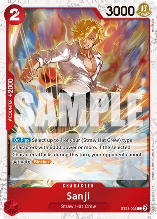 Sanji - ST21-003 (Pirate Foil) (ST21-003) - Premium Booster -The Best- Vol. 2 Foil - for just $0.30! 