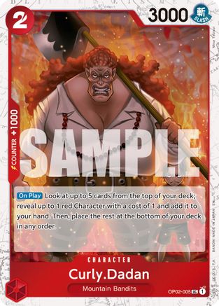Curly.Dadan (Pirate Foil) (OP02-005) - Premium Booster -The Best- Vol. 2 Foil - for just $0.08! 