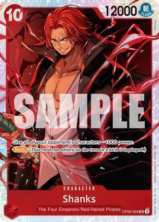Shanks - OP09-004 (Reprint) (OP09-004) - Premium Booster -The Best- Vol. 2 Foil - for just $0.53! 