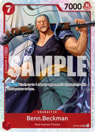 Benn.Beckman (Reprint) (OP09-009) - Premium Booster -The Best- Vol. 2 Foil - for just $0.73! 
