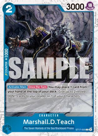 Marshall.D.Teach - ST17-005 (Pirate Foil) (ST17-005) - Premium Booster -The Best- Vol. 2 Foil - for just $0.10! 