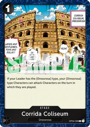 Corrida Coliseum (Pirate Foil) (OP04-096) - Premium Booster -The Best- Vol. 2 Foil - for just $0.08! 