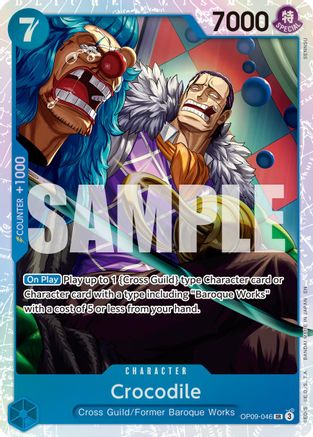 Crocodile - OP09-046 (Reprint) (OP09-046) - Premium Booster -The Best- Vol. 2 Foil - for just $0.15! 