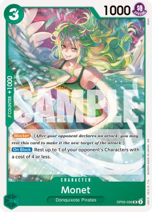 Monet (Reprint) (OP05-036) - Premium Booster -The Best- Vol. 2 - for just $0.05! 