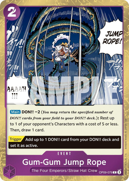 Gum-Gum Jump Rope (Pirate Foil) [Premium Booster -The Best- Vol. 2] - for just $0.10! 