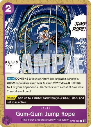 Gum-Gum Jump Rope (Reprint) (OP09-079) - Premium Booster -The Best- Vol. 2 - for just $0.05! 