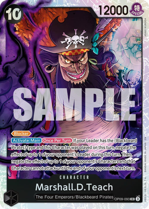 Marshall.D.Teach (OP09-093) (Reprint) [Premium Booster -The Best- Vol. 2] - for just $1.75! 