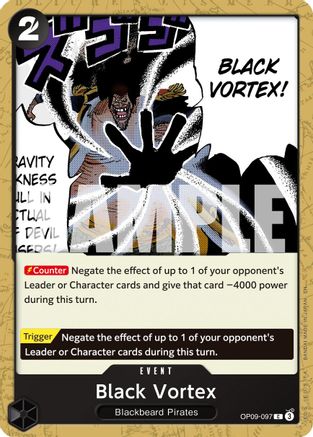 Black Vortex (Reprint) (OP09-097) - Premium Booster -The Best- Vol. 2 - for just $0.08! 