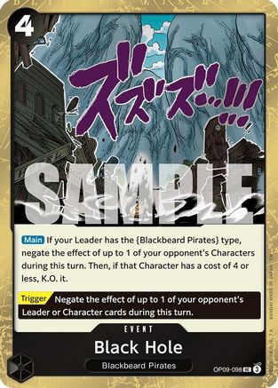 Black Hole (Pirate Foil) (OP09-098) - Premium Booster -The Best- Vol. 2 Foil - for just $0.47! 