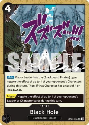 Black Hole (Reprint) (OP09-098) - Premium Booster -The Best- Vol. 2 - for just $0.08! 