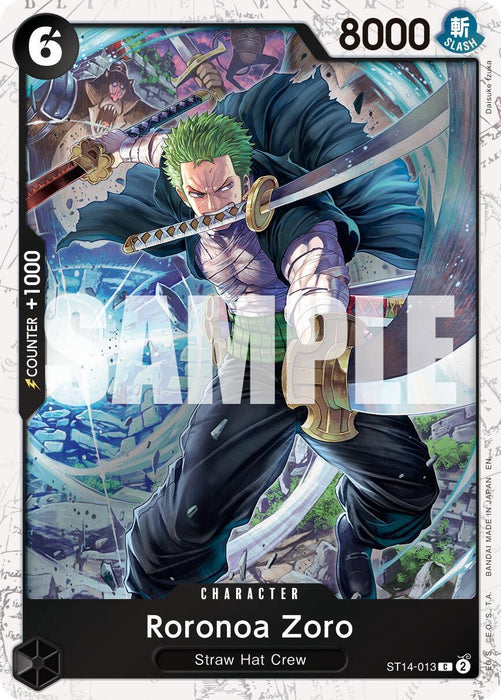 Roronoa Zoro (ST14-013) (Pirate Foil) [Premium Booster -The Best- Vol. 2] - for just $0.10! 