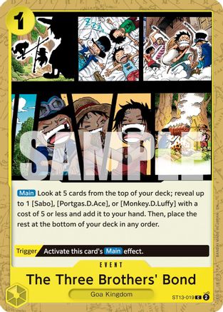The Three Brothers' Bond (Reprint) (ST13-019) - Premium Booster -The Best- Vol. 2 - for just $0.05! 