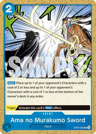 Ama no Murakumo Sword (Reprint) (OP06-056) - Premium Booster -The Best- Vol. 2 - for just $0.05! 