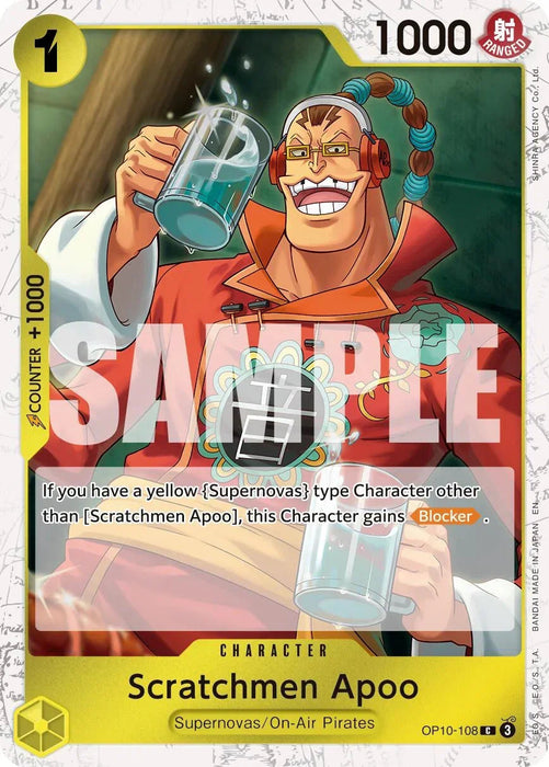Scratchmen Apoo (OP10-108) (Pirate Foil) [Premium Booster -The Best- Vol. 2] - for just $0.10! 