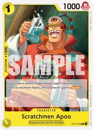 Scratchmen Apoo - OP10-108 (Reprint) (OP10-108) - Premium Booster -The Best- Vol. 2 - for just $0.05! 