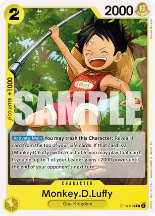 Monkey.D.Luffy - ST13-014 (Reprint) (ST13-014) - Premium Booster -The Best- Vol. 2 - for just $0.08! 