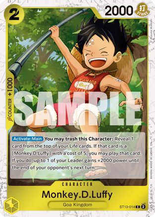 Monkey.D.Luffy - ST13-014 (Pirate Foil) (ST13-014) - Premium Booster -The Best- Vol. 2 Foil - for just $0.20! 