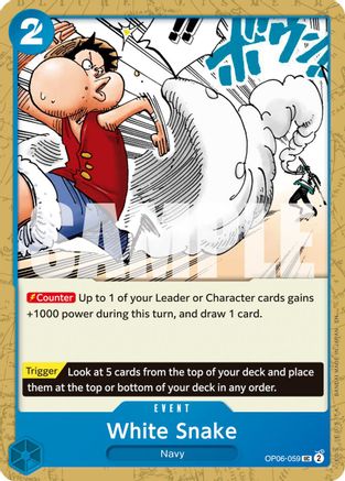 White Snake (Reprint) (OP06-059) - Premium Booster -The Best- Vol. 2 - for just $0.05! 
