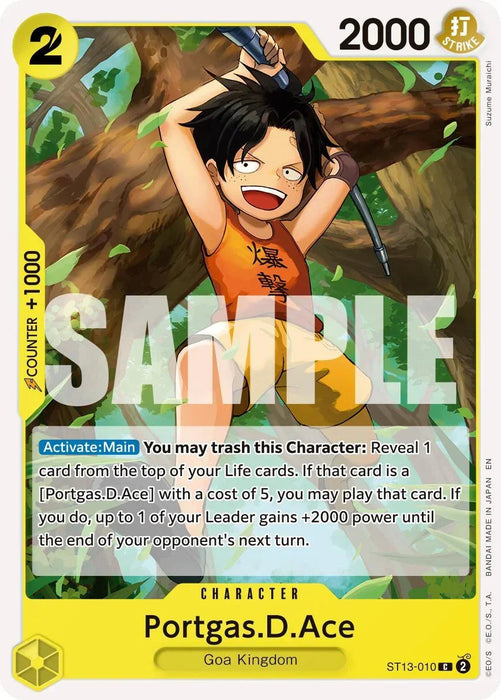 Portgas.D.Ace (ST13-010) (Reprint) [Premium Booster -The Best- Vol. 2] - for just $0.10! 