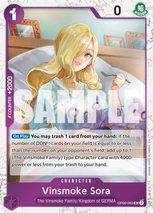Vinsmoke Sora (Pirate Foil) (OP06-063) - Premium Booster -The Best- Vol. 2 Foil - for just $0.10! 