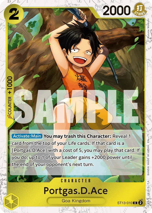 Portgas.D.Ace (ST13-010) (Pirate Foil) [Premium Booster -The Best- Vol. 2] - for just $0.10! 