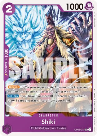 Shiki (Reprint) (OP06-073) - Premium Booster -The Best- Vol. 2 - for just $0.05! 